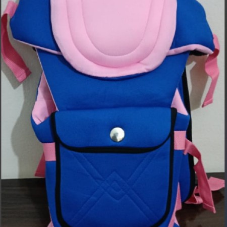 Beth Bear Baby Carrier Blue Pink